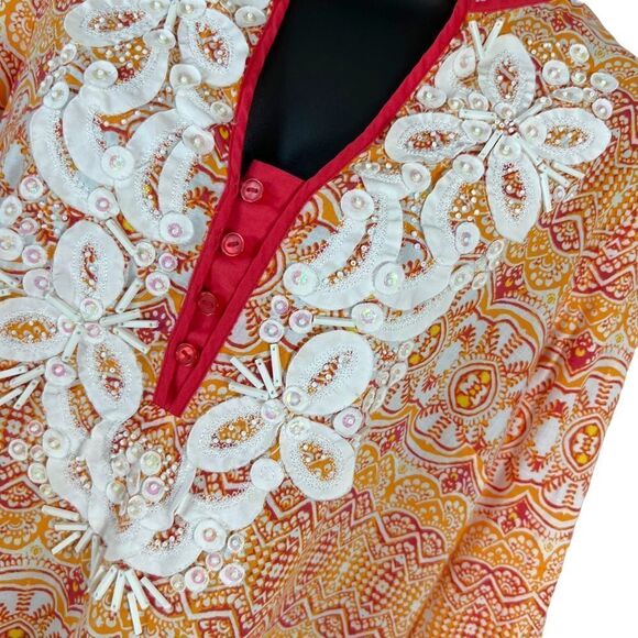 INDIKKA EMBROIDERED TUNIC SIZE L - Picture 3 of 11